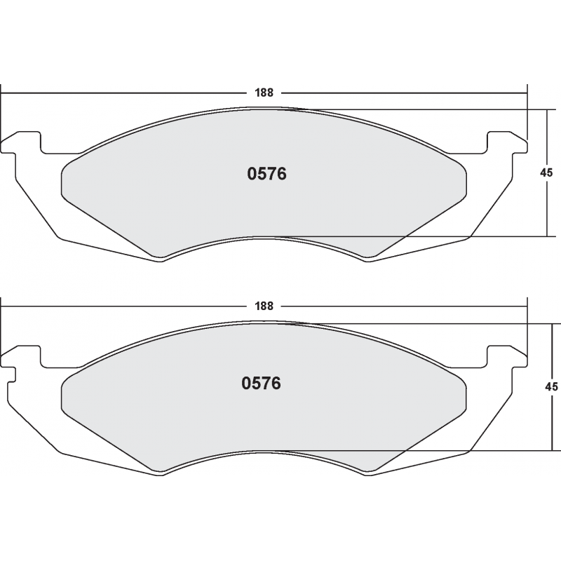 Street brake pads - Mercury / Nissan
front pad